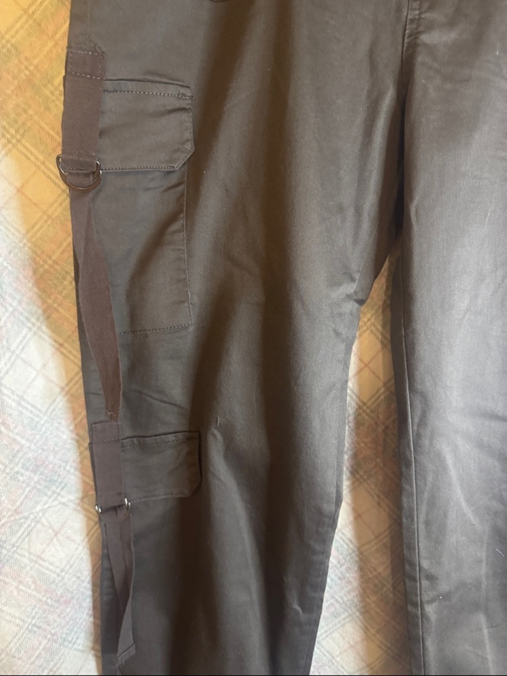 Telepatia Grey Cargo Pants with Utility Straps - Picture 4 of 7